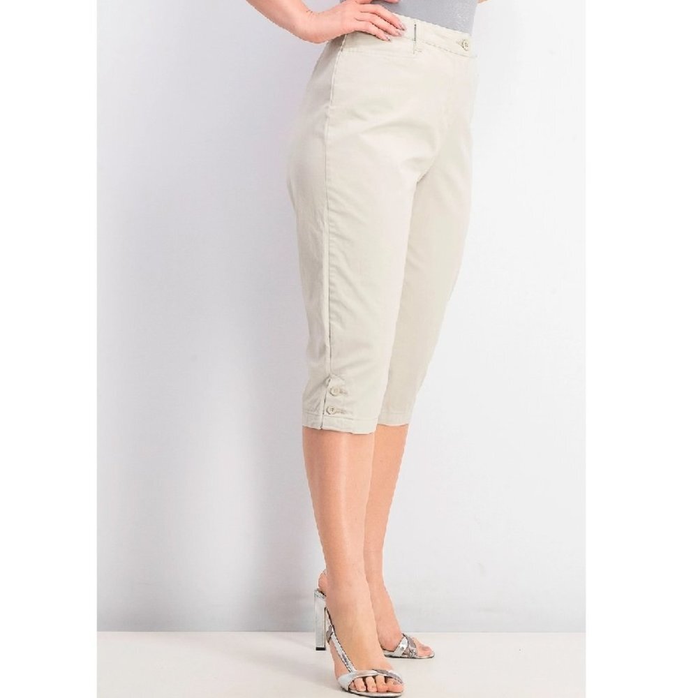 Karen Scott Petite Tummy-Control Capri Pants